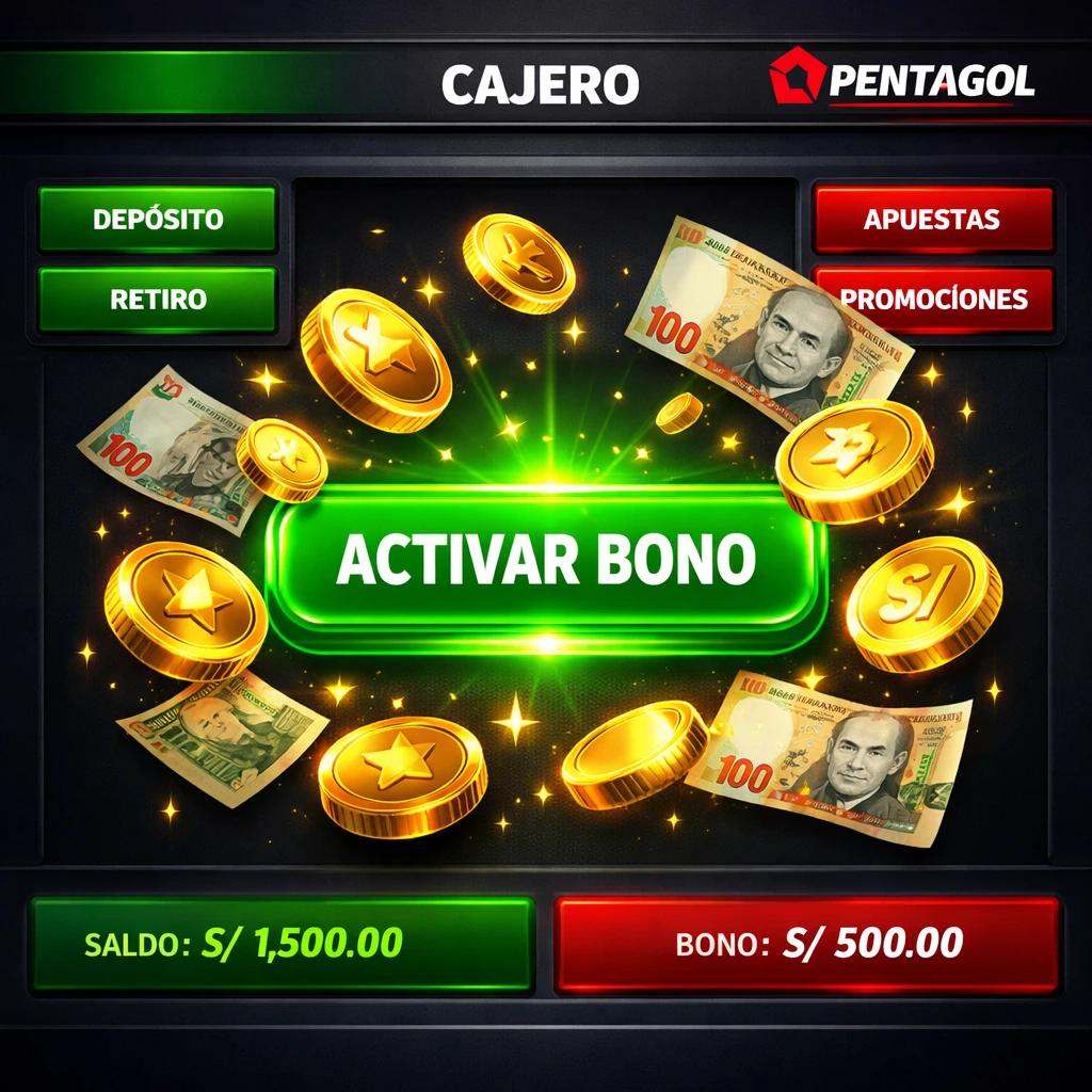 Activa tus bonos de recarga y reembolsos semanales en Pentagol Perú