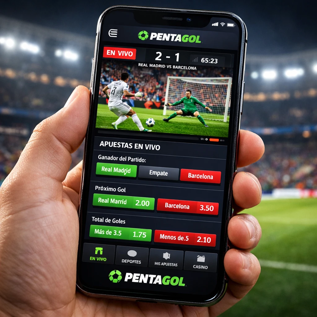 Apuestas en vivo y streaming en directo en la plataforma de Pentagol