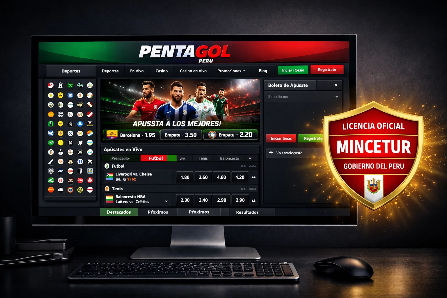 Pentagol Perú plataforma de apuestas deportivas online con licencia MINCETUR